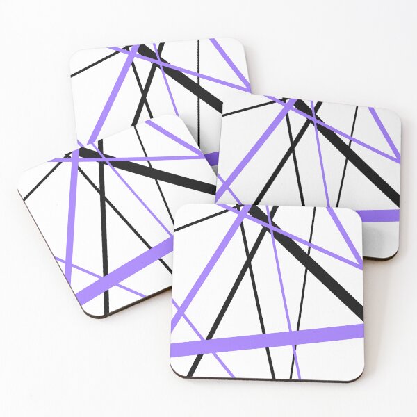 Item preview, Lavender-Blue Diagonal Lines Black Accents designed and sold by taiche.