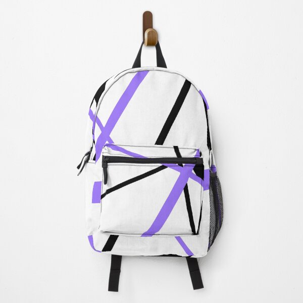 Item preview, Lavender-Blue Diagonal Lines Black Accents designed and sold by taiche.