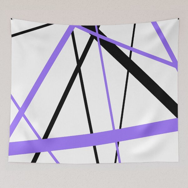 Item preview, Lavender-Blue Diagonal Lines Black Accents designed and sold by taiche.