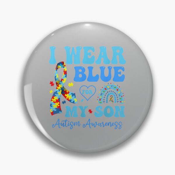 Item preview, I Wear Blue for My Son Autism Awareness Mom Dad Parents_3 designed and sold by ArleneRowe.