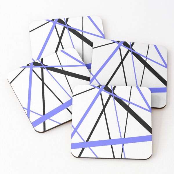Item preview, Cool Blue Diagonal Lines Black Accents designed and sold by taiche.