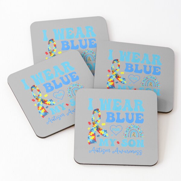 Item preview, I Wear Blue for My Son Autism Awareness Mom Dad Parents_3 designed and sold by ArleneRowe.
