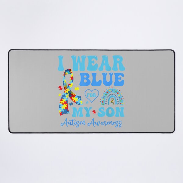 Item preview, I Wear Blue for My Son Autism Awareness Mom Dad Parents_3 designed and sold by ArleneRowe.