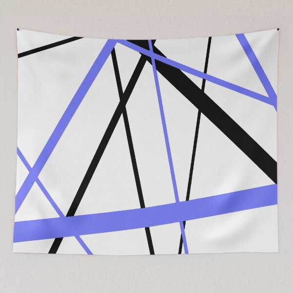 Item preview, Cool Blue Diagonal Lines Black Accents designed and sold by taiche.