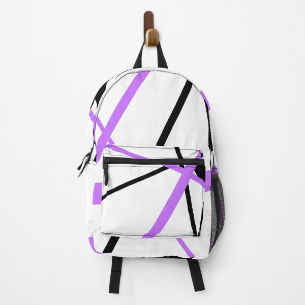 Item preview, Cool Lilac Diagonal Lines Black Accents designed and sold by taiche.
