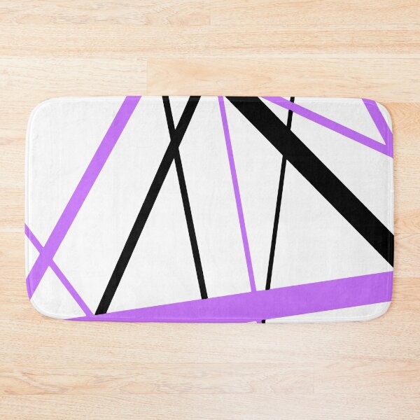 Item preview, Cool Lilac Diagonal Lines Black Accents designed and sold by taiche.