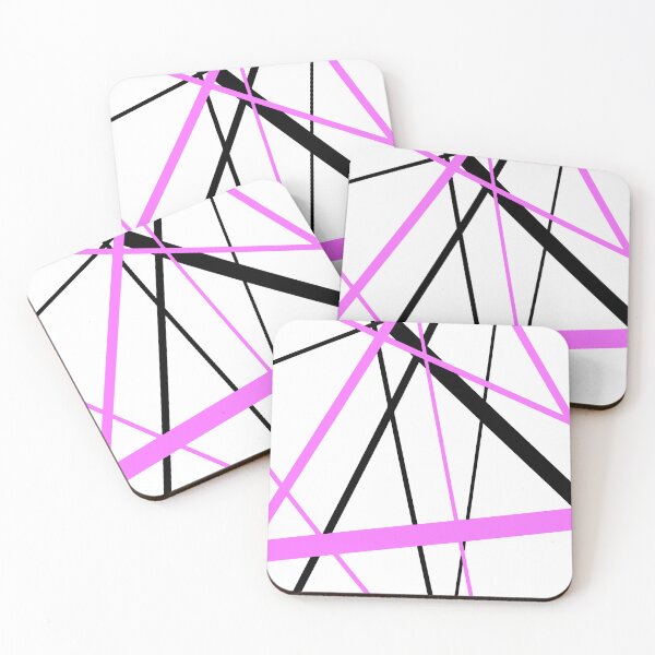 Item preview, Cool Lilac-Pink Diagonal Lines Black Accents designed and sold by taiche.