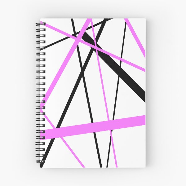 Item preview, Cool Lilac-Pink Diagonal Lines Black Accents designed and sold by taiche.