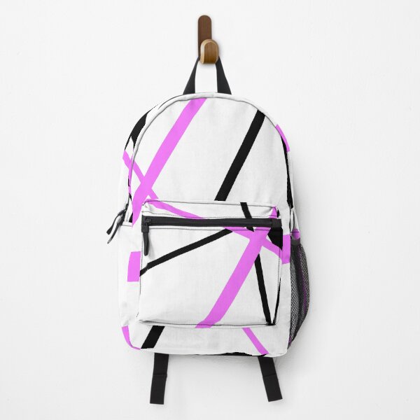 Item preview, Cool Lilac-Pink Diagonal Lines Black Accents designed and sold by taiche.