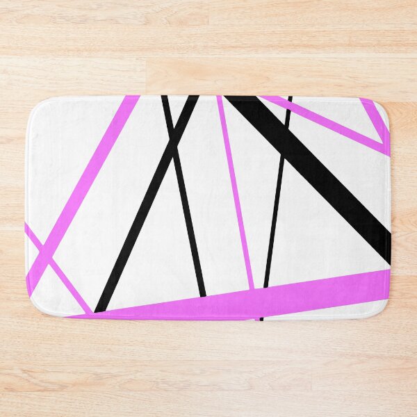 Item preview, Cool Lilac-Pink Diagonal Lines Black Accents designed and sold by taiche.