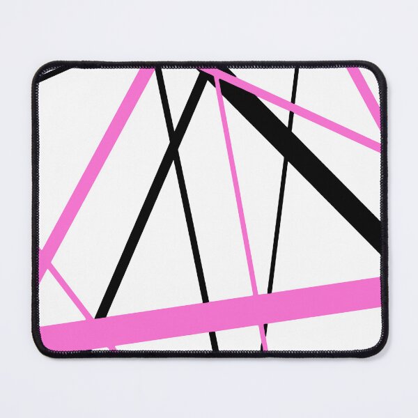Item preview, Cool Pink Diagonal Lines Black Accents designed and sold by taiche.