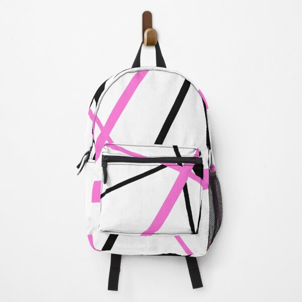 Item preview, Cool Pink Diagonal Lines Black Accents designed and sold by taiche.