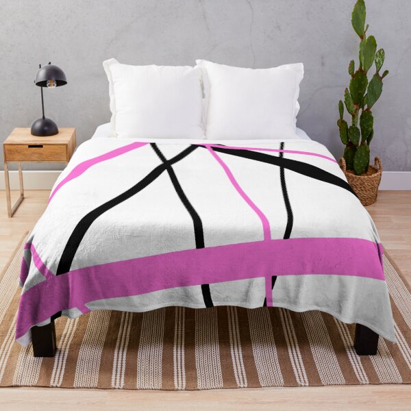 Item preview, Cool Pink Diagonal Lines Black Accents designed and sold by taiche.