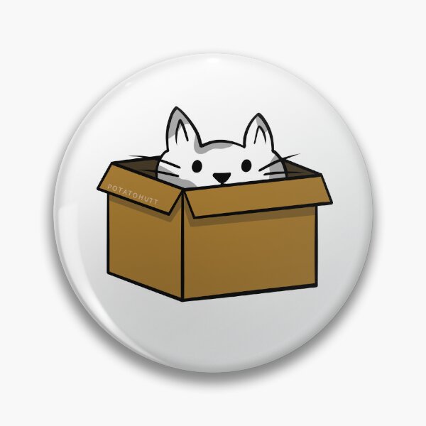 Item preview, Cat in a box  designed and sold by Potatohuttt.