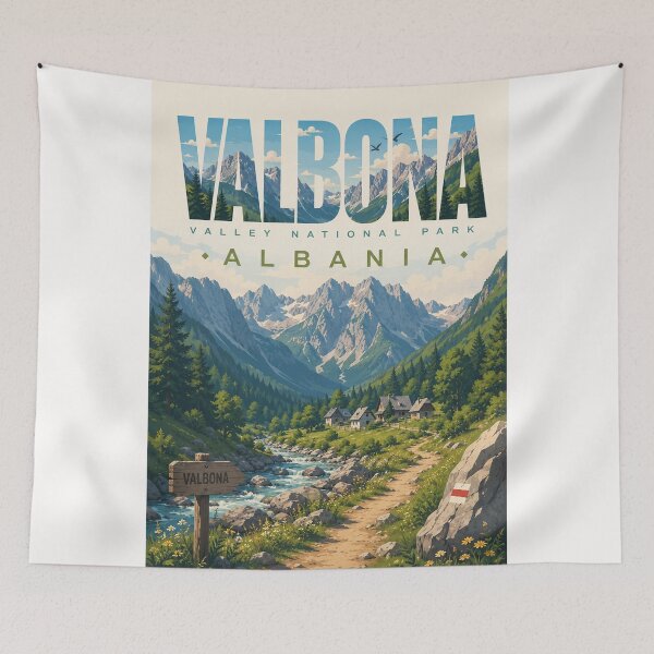 Item preview, Valbona Valley National Park in Albanian Alps Northern Albania designed and sold by Places On Earth.