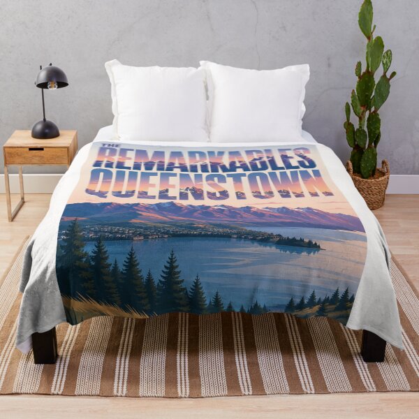 Item preview, Remarkables Mountain Range and Lake Wakatipu Queenstown New Zealand designed and sold by Places On Earth.