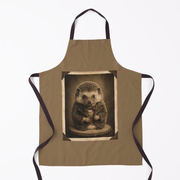 Item preview, Vintage Hedgehog Portrait Print – Victorian Sepia Photo Style Pet Art designed and sold by MagicMakerPh.