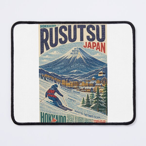 Item preview, Rusutsu Ski Resort and Mount Yotei Hokkaido Japan designed and sold by Places On Earth.