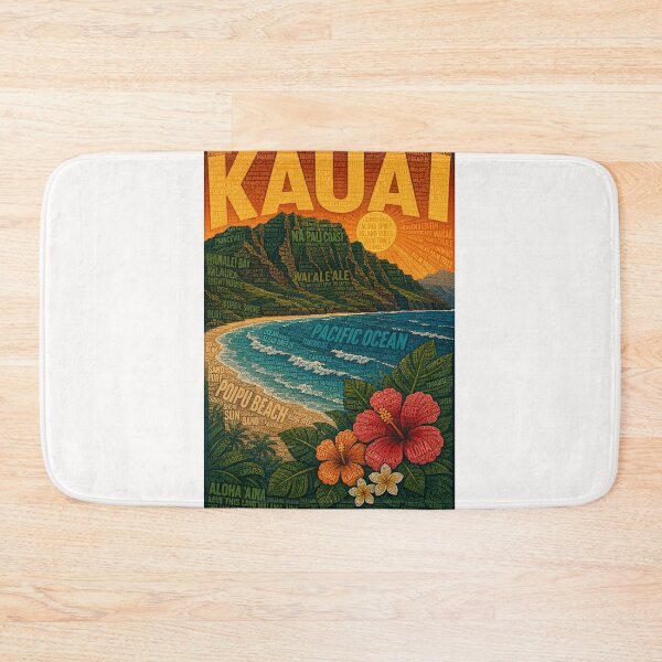 Item preview, Nā Pali Coast Kauai Hawaii with Hanalei Bay and Pacific Ocean designed and sold by Places On Earth.