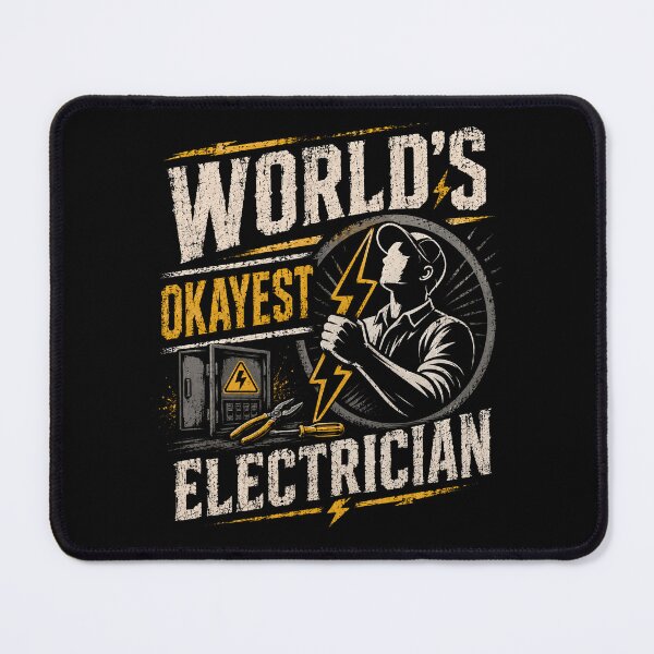 Item preview, World's Okayest Electrician Electrical Worker Professional designed and sold by HumansStuck12.