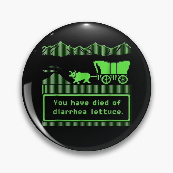 Item preview, Funny You Have Died of Diarrhea Lettuce Retro Pixel Game  designed and sold by ViVarRi.