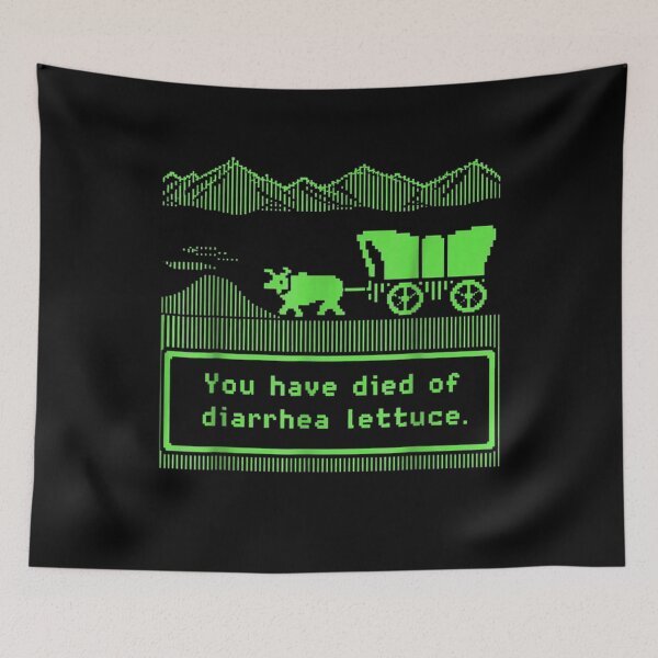 Item preview, Funny You Have Died of Diarrhea Lettuce Retro Pixel Game  designed and sold by ViVarRi.