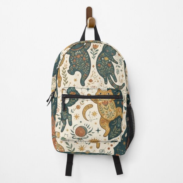 Item preview, Celestial Folk Art Cat Pattern designed and sold by Iampoji.