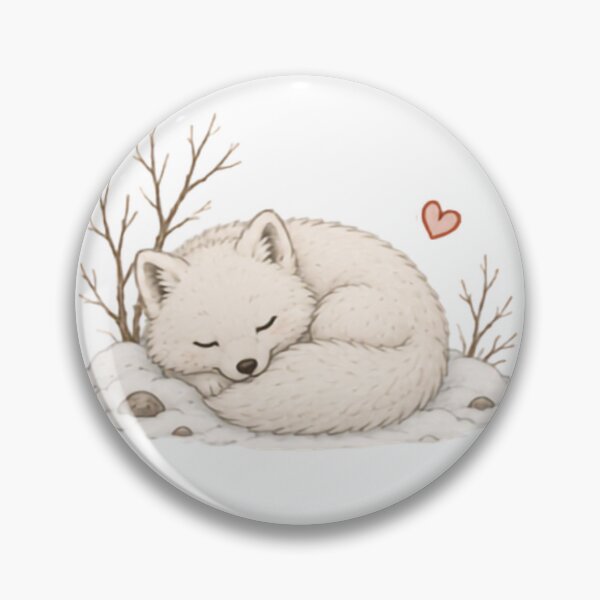 Item preview, Cozy Sleepy Arctic Fox designed and sold by MellowMunchkins.