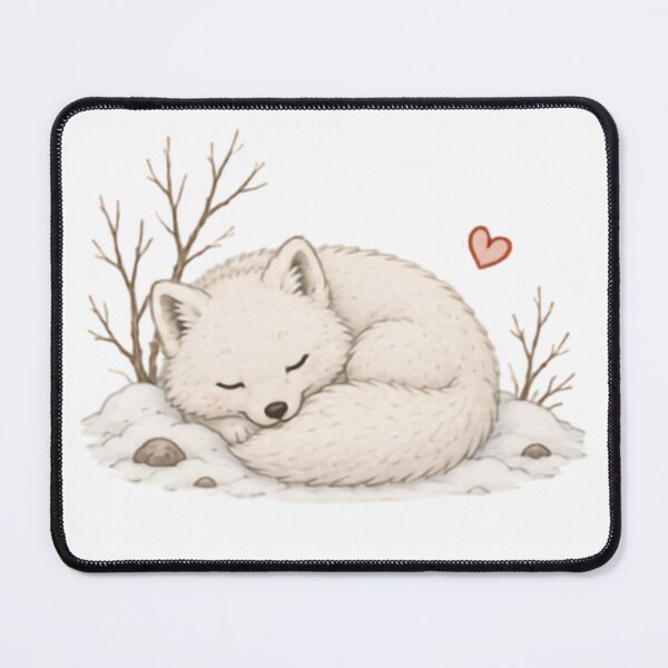 Item preview, Cozy Sleepy Arctic Fox designed and sold by MellowMunchkins.