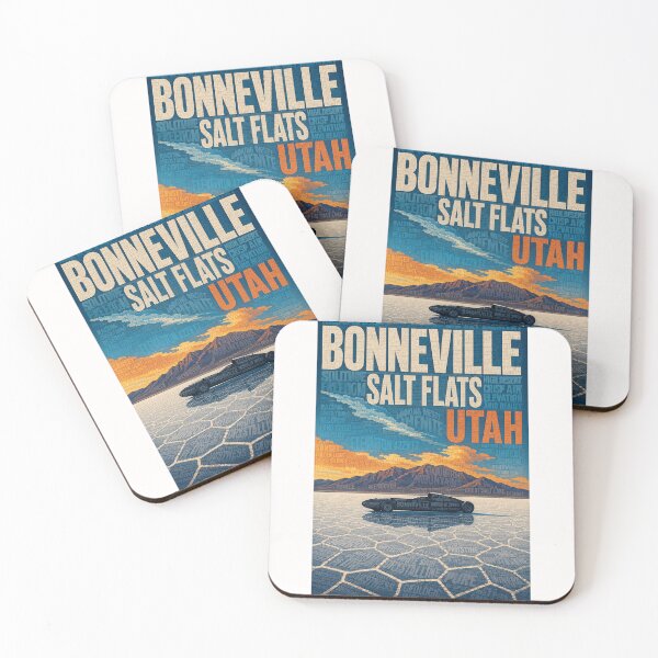 Item preview, Bonneville Salt Flats and Great Salt Lake Desert Utah designed and sold by Places On Earth.