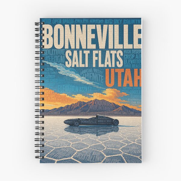 Item preview, Bonneville Salt Flats and Great Salt Lake Desert Utah designed and sold by Places On Earth.