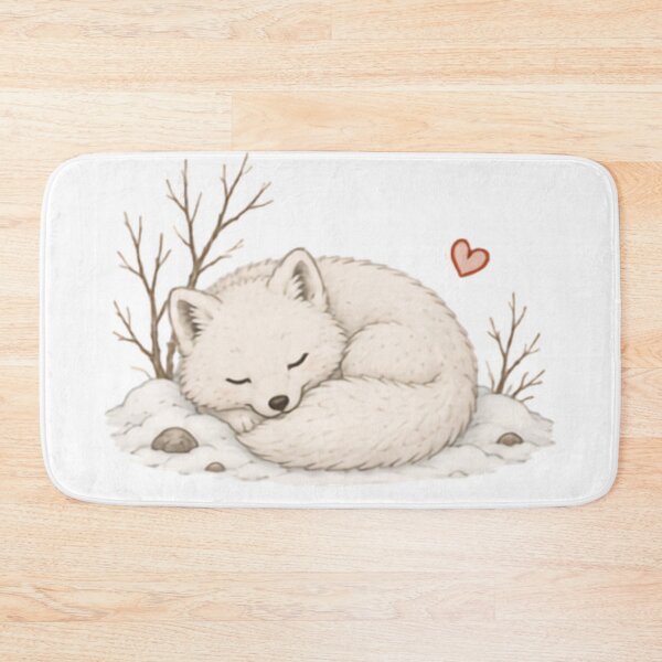Item preview, Cozy Sleepy Arctic Fox designed and sold by MellowMunchkins.