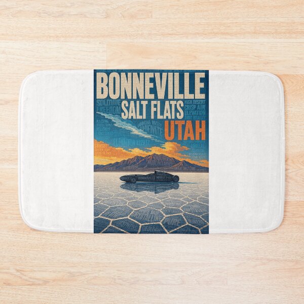 Item preview, Bonneville Salt Flats and Great Salt Lake Desert Utah designed and sold by Places On Earth.