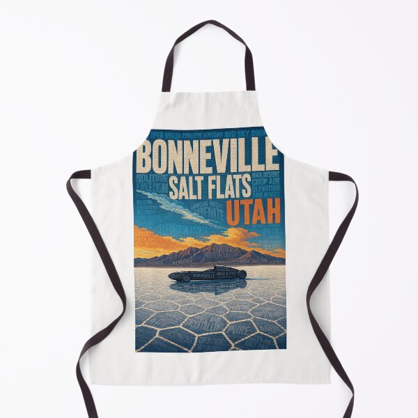 Item preview, Bonneville Salt Flats and Great Salt Lake Desert Utah designed and sold by Places On Earth.