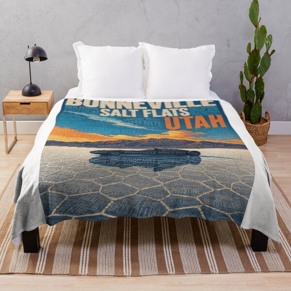 Item preview, Bonneville Salt Flats and Great Salt Lake Desert Utah designed and sold by Places On Earth.