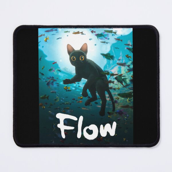 Item preview, flow movie black cat in the ocean with capybara friend on a sailboat 2024 indie animeted movie designed and sold by Chardo55.