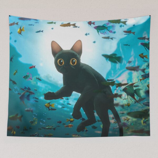 Item preview, flow movie black cat in the ocean with capybara friend on a sailboat 2024 indie animeted movie designed and sold by Chardo55.