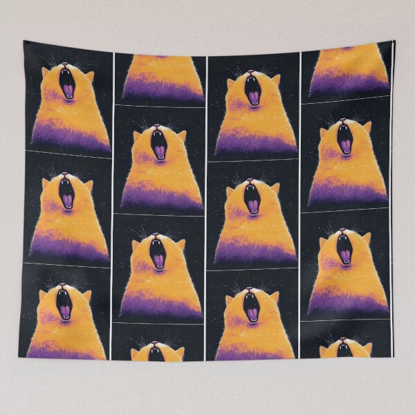 Artikelvorschau, Schreiende Katze im Vaporwave-Stil entworfen und verkauft von jacelyndesigns.