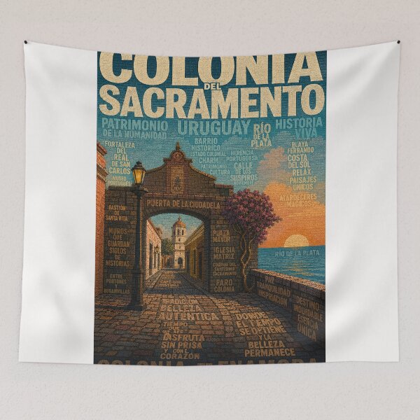 Item preview, Colonia del Sacramento Historic Gateway and Río de la Plata Uruguay designed and sold by Places On Earth.