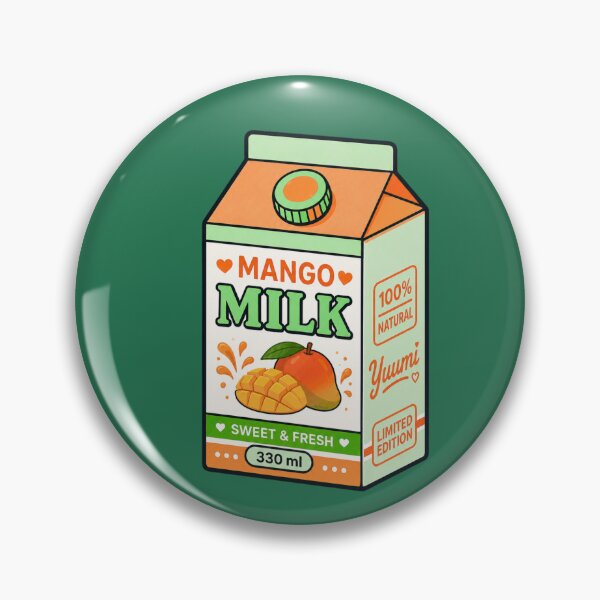 Item preview, Kawaii Mango Milk Carton | Cute Tropical Green & Orange Drink Aesthetic designed and sold by Aimetoi.