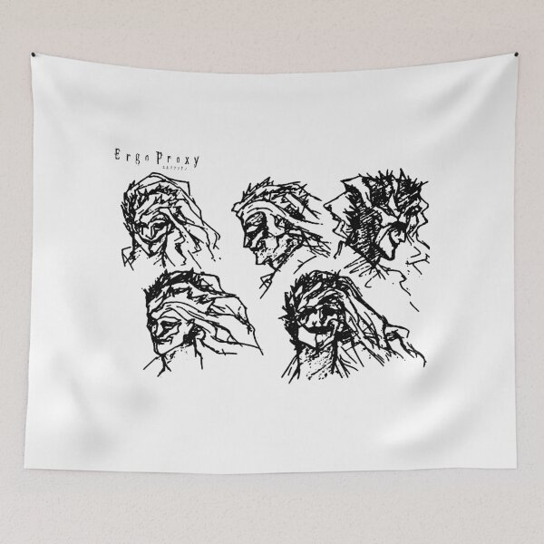 Item preview, Ergo Proxy with Mask (black print) designed and sold by R-A Designs.