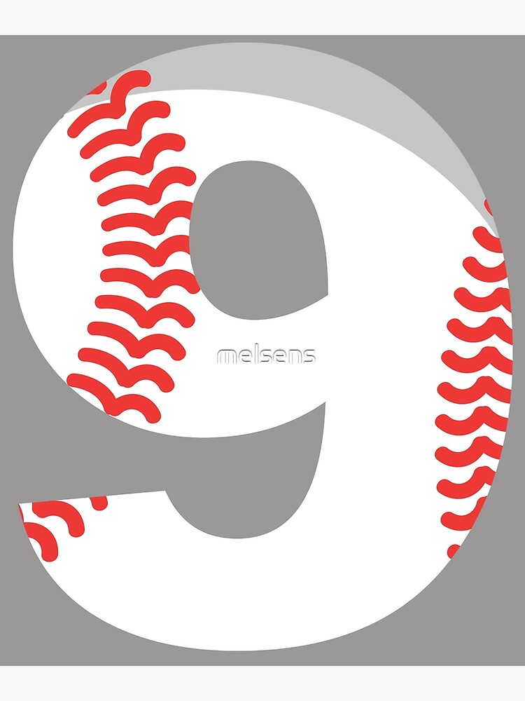 Póster «Número 9 Béisbol 9» de melsens Redbubble Póster «Número 9 Béisbol 9» de melsens Redbubble