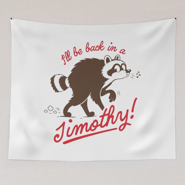 Item preview, Jimothy Raccoon – Funny Raccoon, Retro Woodland designed and sold by RafaelScherer.
