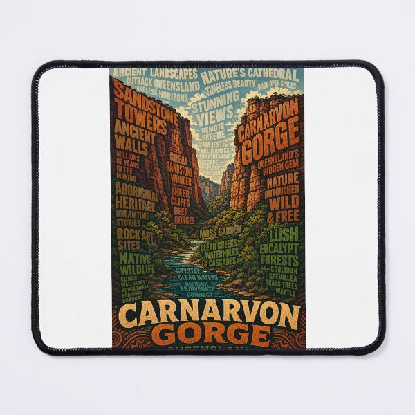 Item preview, Carnarvon Gorge Queensland Sandstone Cliffs and Ancient Outback Landscape designed and sold by Places On Earth.