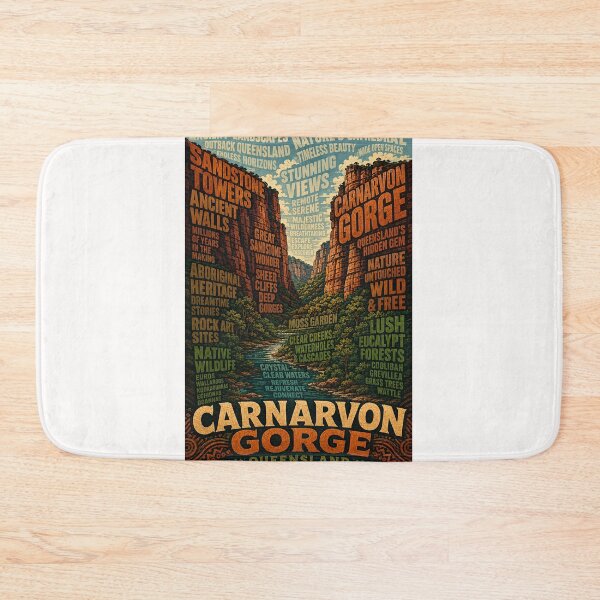 Item preview, Carnarvon Gorge Queensland Sandstone Cliffs and Ancient Outback Landscape designed and sold by Places On Earth.