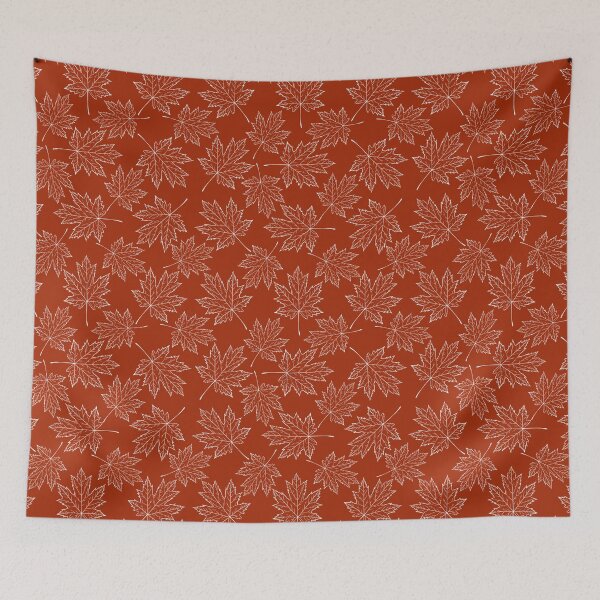 Item preview, Red and White Maple Leaf Pattern designed and sold by SolGalaxyDesign.