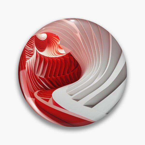 Item preview, Abstract Red and White Structure designed and sold by Vicky Brago-Mitchell®.
