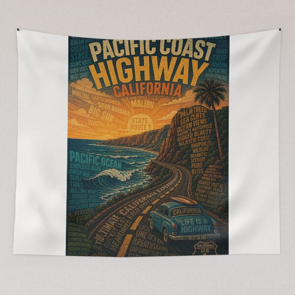 Item preview, Pacific Coast Highway California Big Sur Scenic State Route 1 designed and sold by Places On Earth.