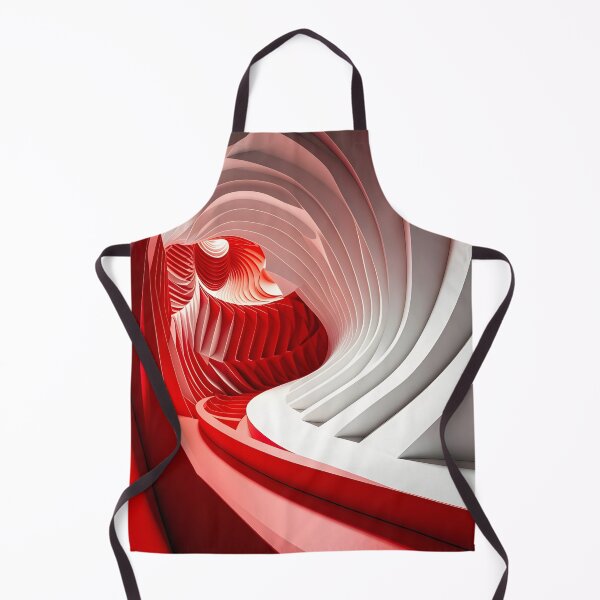 Item preview, Abstract Red and White Structure designed and sold by Vicky Brago-Mitchell®.