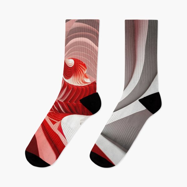 Item preview, Abstract Red and White Structure designed and sold by Vicky Brago-Mitchell®.